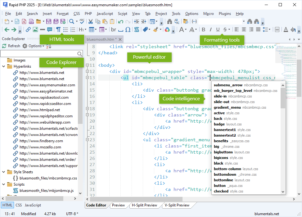 Rapid PHP editor Rapid PHP editor